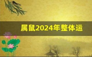 属鼠2024年整体运势(属鼠2025年整体运势1984)