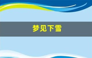 梦见下雪(梦见下雪是什么意思 周公解梦)