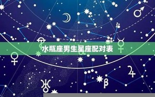 水瓶座男生(水瓶座男生和什么星座女生最配)