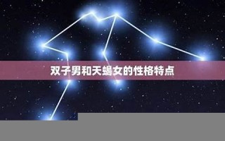 天蝎女和双子男(天蝎女和双子男配对指数是多少)