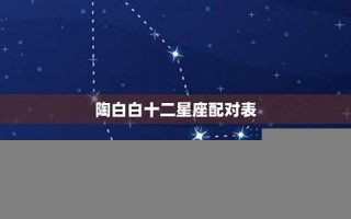 十二星座配对(12星座最佳夫妻配对)