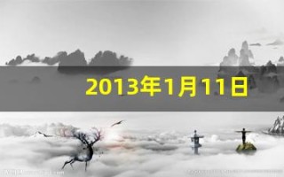2013年1月11日(2013年1月11日出生的人属什么)